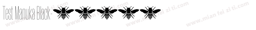 Test Manuka Black字体转换